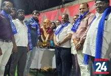 नातेपुते मतदारसंघातील येथे महामानव डॉ. बाबासाहेब आंबेडकर यांच्या जयंतीनिमित्त भीमगीताचा कार्यक्रम पार पडला..!