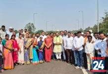 घुग्घुस येथील राजीव रतन चौक पुलाच्या कामाची आ. किशोर जोरगेवार यांच्याकडून पाहणी.! ९० टक्क्यांहून अधिक काम पूर्ण; पुल लवकर वाहतुकीसाठी सुरू करण्याचे अधिकाऱ्यांना निर्देश.!